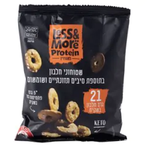 שטוחוני חלבון עם סיבים תזונתיים ושומשום קיטו 50 גרם - לס אנד מור