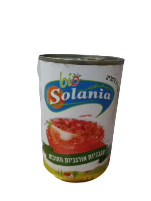 עגבניות אורגניות חתוכות Solania
