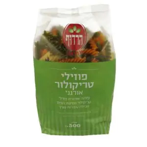 פוזילי טריקולור אורגני "הרדוף"