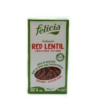 פסטה סדניני עדשים אדומות % 100 אורגניות לל"ג - פליסיה