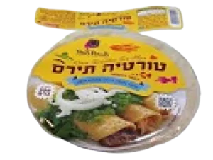 מיני טורטיה מקמח תירס קוטר 12 ס"מ TRES PESOS