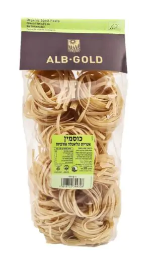 טליאטלה כוסמין מסולסל אורגני 500 גרם - ALB GOLD 
