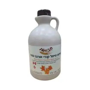 סירופ מייפל אורגני 1 ליטר - שקד תבור