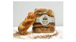 לחמניות חלה כוסמין מלא 4 לחמניות- אנשי הלחם