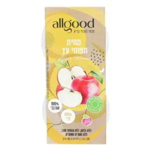 מחית תפוחי עץ אורגני ללא גלוטן 2*100 גרם - allgood