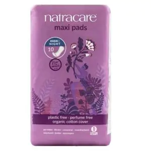 תחבושות maxi pads לשינה בלילה -  natracare
