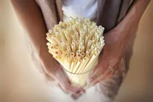 קש רחב מקנה טבעי ווגה