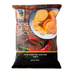 צ'יפס אורגני אפוי מתפוחי אדמה פיקנטי השדה