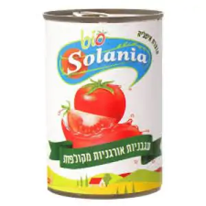 עגבניות אורגניות מקולפות  - SOLANIA