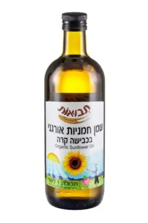 שמן קנולה אורגני כבישה קרה 1 ליטר תבואות