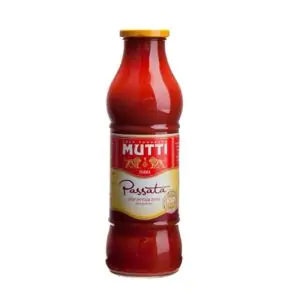 מחית עגבניות קלה בתוספת מלח 700 גרם פקק צהוב MUTTI