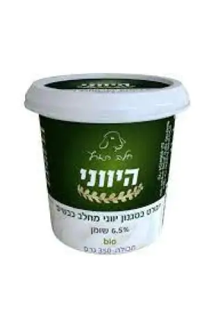 יוגורט יווני חלב כבשים 6.5% חלב הארץ 150 גרם