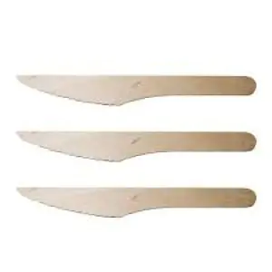 סכינים מתכלים מעץ דקל 25 יחידות