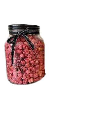 פופקורן תות טבעוני 50 גרם popalor