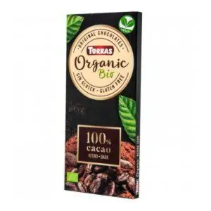 שוקולד אורגני מריר 100%מוצקי קקאו 100גרם - טוראס
