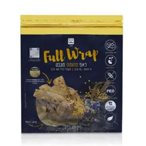 טורטיה ראפ מחומוס מונבט ללא גלוטן 180 גרם - פול ראפ