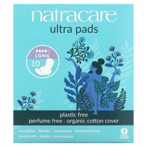 תחבושת הגיינית  לונג  10 יחידות אורגני natracare