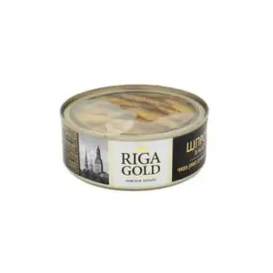 שפרוטים מעושנים צנצנת 100 גרם -GOLD  ROYAL RIGA