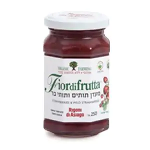 מעדן ריבת תותים ו תותי בר אורגנית ללא סוכר fiordifrutta