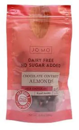 שקדים מצופים שוקולד טבעוני לל"ס 100 גרם - JO-MO 