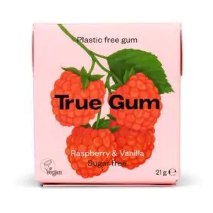 מסטיק פטל וניל ללא סוכר - TRUE GUM