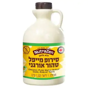 סירופ מייפל אורגני טהור 1 ליטר - נוטרה זן