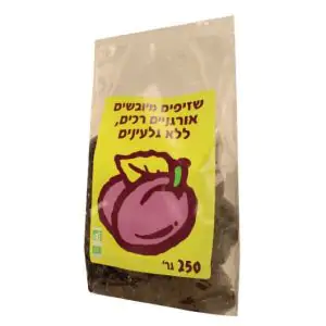 שזיפים מיובשים אורגניים ללא גלעין 250 גרם - קומפני לה פרוניה