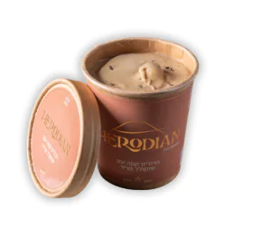 גלידה על בסיס שיבולת שועל טריפל שוקולד טבעוני - הרודיון 350 גרם