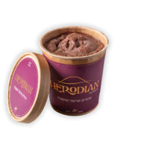 גלידה על בסיס שיבולת שועל בננה קראנץ בוטנים מלוחים טבעוני - הרודיון 350 גרם