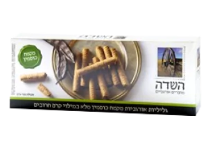 גליליות אורגניות מכוסמין מלא במילוי חמאת בוטנים 100 גרם - השדה