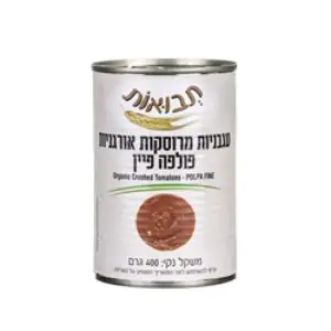 עגבניות אורגניות מרוסקות פולפה פיין 400 גרם - תבואות